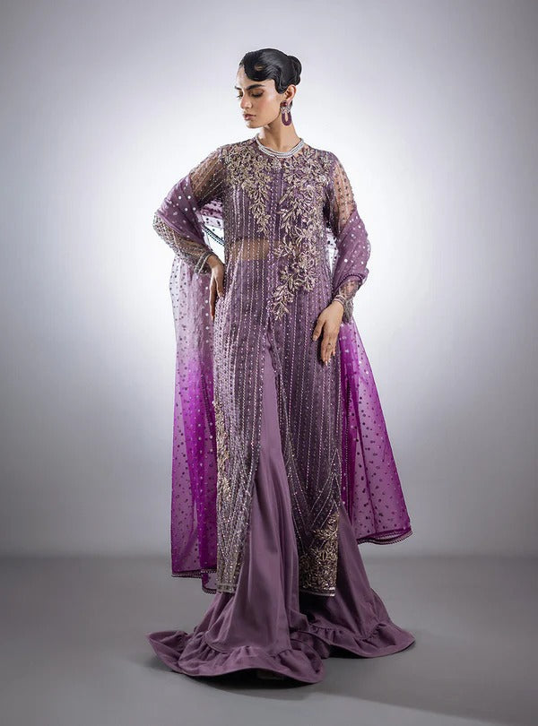 Zainab Chottani Mauve dreams pakistani indian wedding dress party salwak kameez gown sharara lehnega